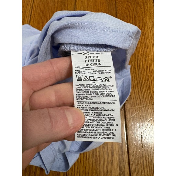 Old Navy Active Cloudmotion Go-Dry Ruched Tank Top Periwinkle Blue S Petite NEW - Picture 8 of 8